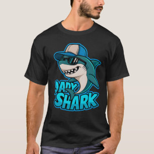 Papa Shark Cool Dad Vibes T-shirt