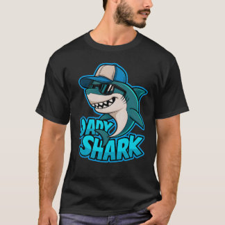 Papa Shark Cool Dad Vibes T-shirt