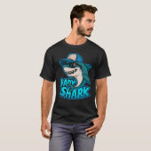 Papa Shark Cool Dad Vibes T-shirt (Voorkant volledig)