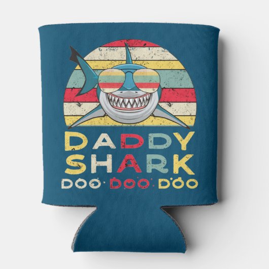  papa Shark "Doo Doo Doo Doo" Blikjeskoeler (Achterkant)