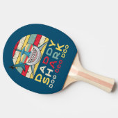  papa Shark "Doo Doo Doo Doo" Tafeltennisbatje (Zijkant)