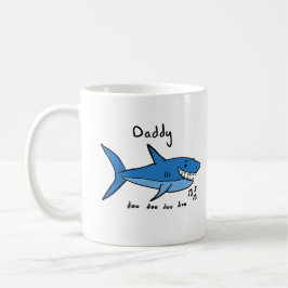 Papa Shark Doo Doo Doo Koffiemok