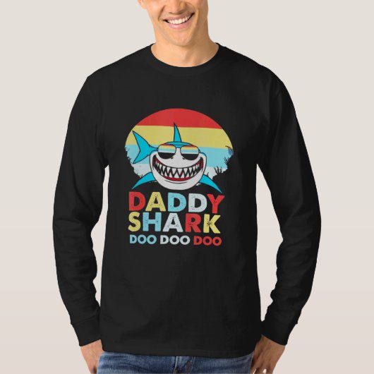 Papa Shark Doo Doo Doo T-shirt (Voorkant)
