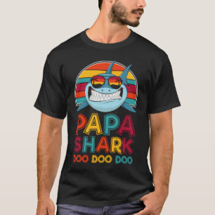 Papa Shark Doo Doo Doo - Vaderdag Gift T-Shirt