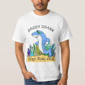 Papa Shark Doo Doo familie T-shirt (Voorkant)