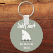 Papa Shark Doo Trendy Cute Song Sleutelhanger (Voorkant)