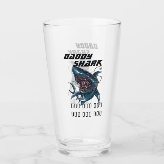 Papa Shark Glas (Achterkant)