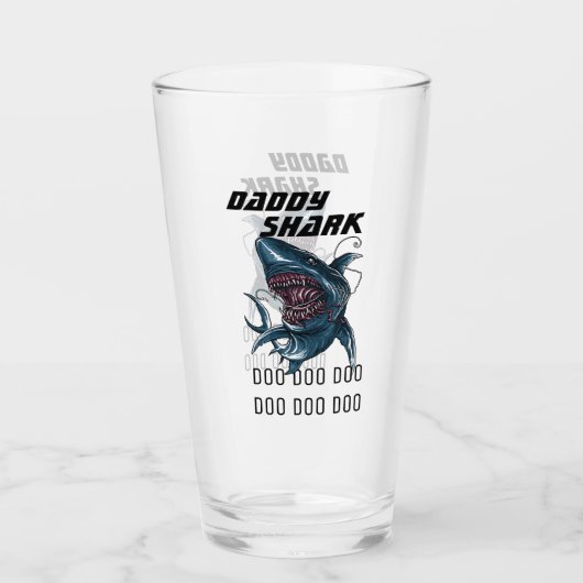 Papa Shark Glas (Voorkant)