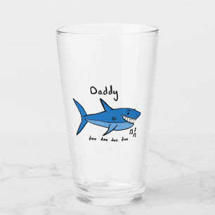 Papa Shark Glas