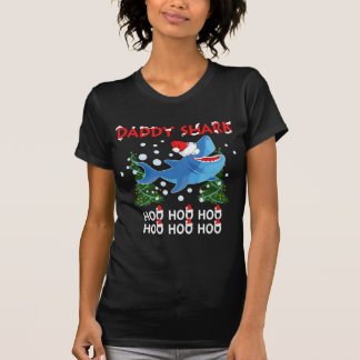 Papa Shark Kerstmis T-shirt