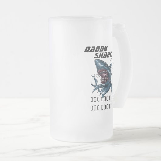 Papa Shark Matglas Bierpul (Voorkant rechts)