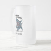 Papa Shark Matglas Bierpul (Voorkant links)