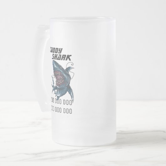 Papa Shark Matglas Bierpul (Voorkant links)