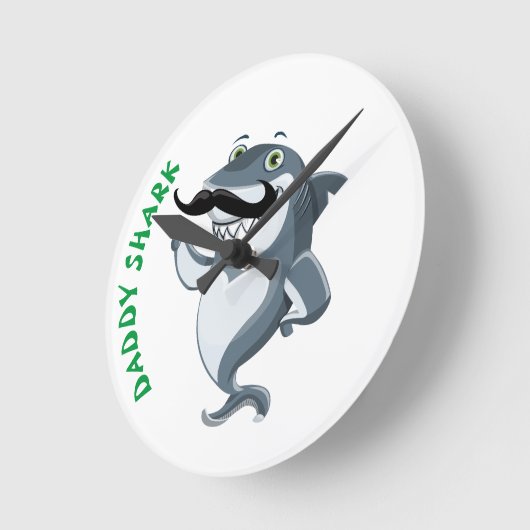Papa Shark Ronde Klok (Hoek)