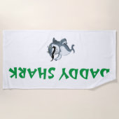 Papa Shark Strandlaken (Voorkant)