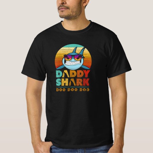 Papa Shark T-Shirt. Doo Doo Doo T-shirt. T-shirt (Voorkant)