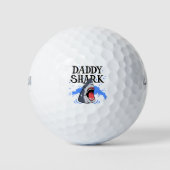 Papa Shark - White Golfballen (Voorkant)