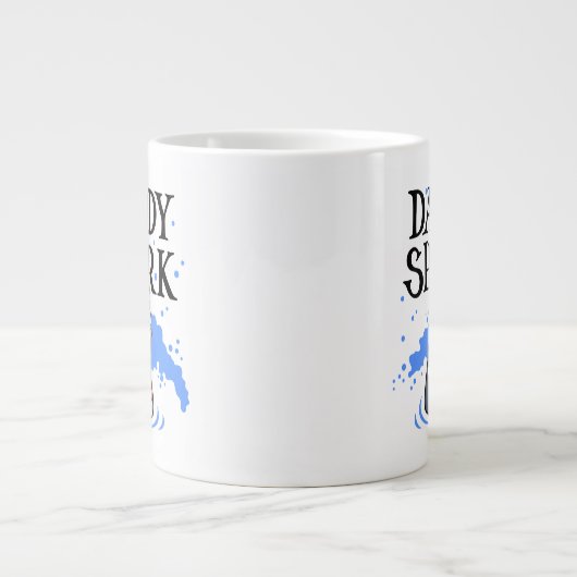 Papa Shark - White Grote Koffiekop (Voorkant)