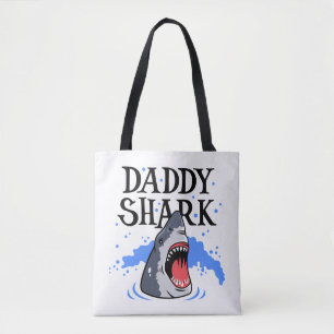 Papa Shark - White Tote Bag