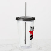 Papa Shark Worn Graphic Acryl Drinkbeker (Rechts)