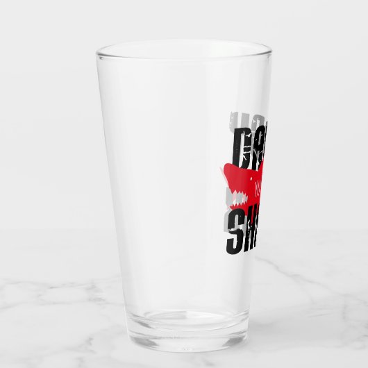 Papa Shark Worn Graphic Glas (Rechts)