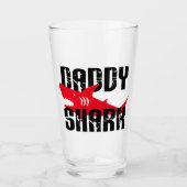 Papa Shark Worn Graphic Glas (Voorkant)