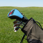 Papa Shark Worn Graphic Golfheadcover (Insitu)