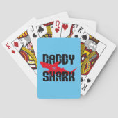 Papa Shark Worn Graphic Pokerkaarten (Achterkant)