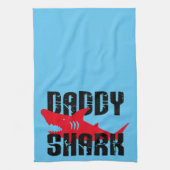 Papa Shark Worn Graphic Theedoek (Verticaal)