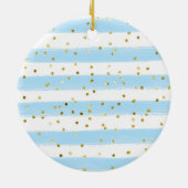 Papa Shark - Zwangerschap Aankondiging voor papa Keramisch Ornament (Achterkant)