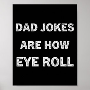 Papa Shirt Papa grappen zijn hoe oogrolcadeau voor Poster