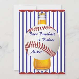 Papa Shower Beer Baseball en Babies Kaart