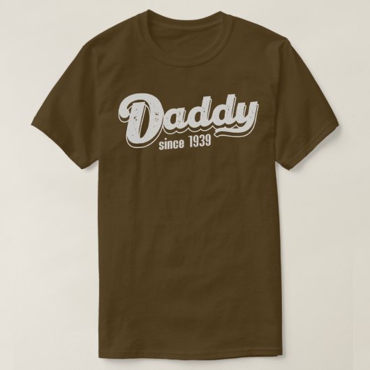 papa sinds 1939 t-shirt (Design voorkant)