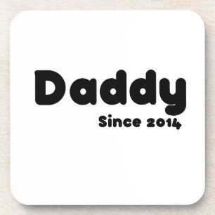 Papa sinds 2014. Vaderdag cadeau Bier Onderzetter