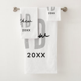 Papa sinds 20XX Modern Eenvoudig Netjes Bad Handdoek