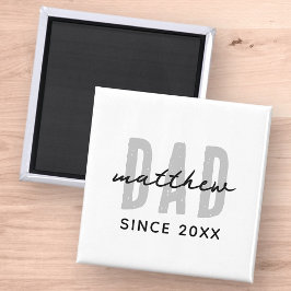 Papa sinds 20XX Modern Eenvoudig Netjes Magneet