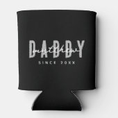 Papa Sinds 20XX Modern Elegant Eenvoudig Blikjeskoeler (Achterkant)