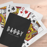 Papa Sinds 20XX Modern Elegant Eenvoudig Pokerkaarten<br><div class="desc">Dit eenvoudige en moderne ontwerp bestaat uit san serif typografie.</div>