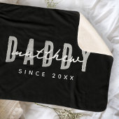 Papa Sinds 20XX Modern Elegant Eenvoudig Sherpa Deken