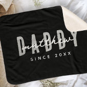 Papa Sinds 20XX Modern Elegant Eenvoudig Sherpa Deken