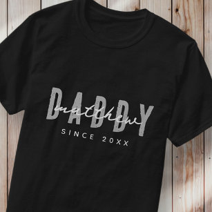 Papa Sinds 20XX Modern Elegant Eenvoudig T-shirt