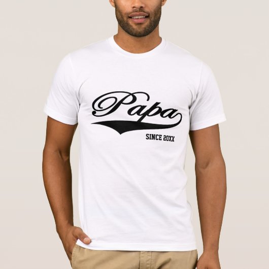 Papa sinds 20XX () T-shirt (Voorkant)