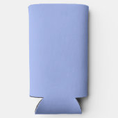 Papa sinds jaar zwart tekst blauw seltzer blikjeskoeler (Achterkant)