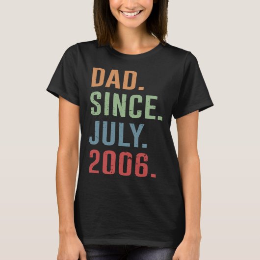 Papa sinds juli 2006 t-shirt (Voorkant)