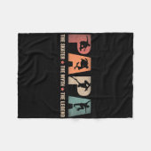 Papa Skater Myth Legend Skateboard Skateboarding D Fleece Deken (Voorkant (Horizontaal))