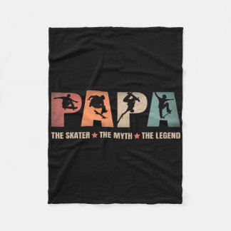 Papa Skater Myth Legend Skateboard Skateboarding D Fleece Deken