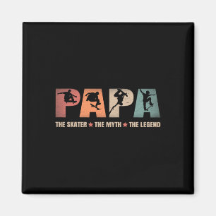 Papa Skater Mythe Legende Skateboard Skateboarden Magneet