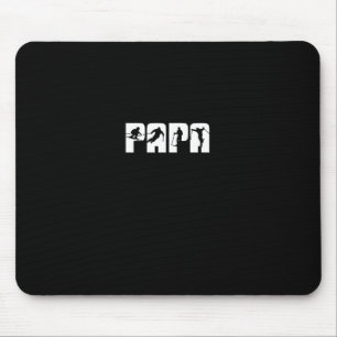 Papa Skier Skiën Papa Ski Leuk Kerstcadeau Muismat
