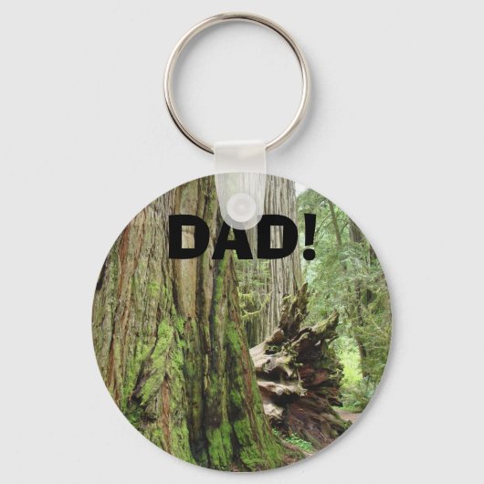 PAPA! sleutelhanger Rode Hout Bomen (Voorkant)