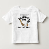 Papa Sluipte Eentje Voorbij De Keeper Grappig Hock Kinder Shirts (Voorkant)